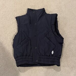 Fp Movemernt by Free People Scrunch Time Vest Black XS EUC